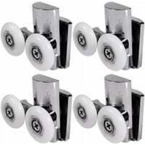 Shower Door Rollers, 23mm Shower Door Wheels for Top or Bottom Installation (1/5)