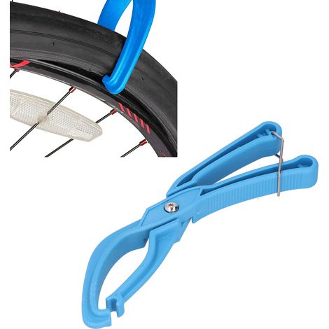 Démonte-pneu de vélo, pince de serrage pour pneu de VTT, pince de réparation de pneus, outils de montage et de réparation de pneus qui n'endommagent pas les jantes, bleu ciel. (1/5)