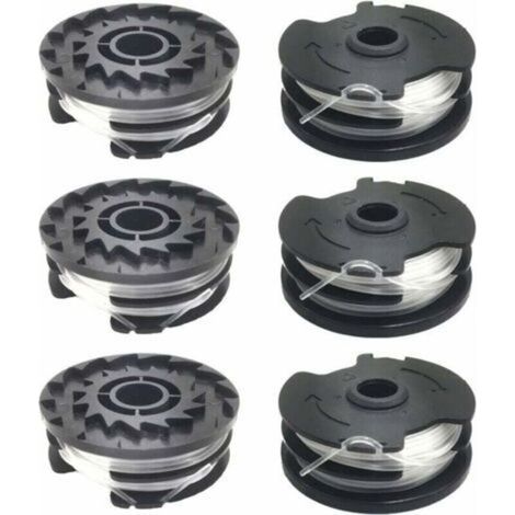 Packung mit 6 Ersatzspulen Trimmerfaden für LIDL Parkside PRTA 20-Li A1, B2, C3, PRT 550 A1, A3, PRT 300 A1 Rasentrimmer