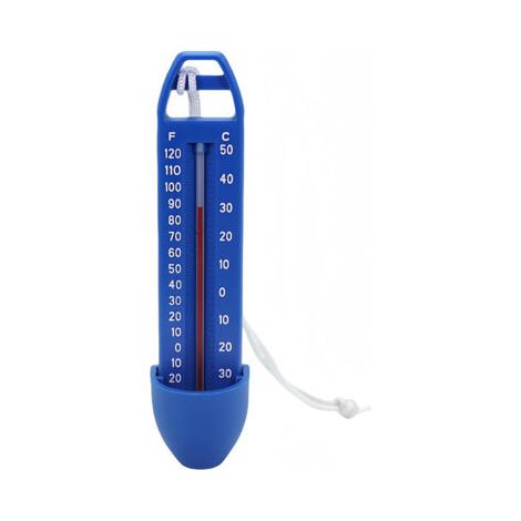 Thermomètre de piscine flottant avec cordon, incassable, pour intérieur et extérieur. Grand format. (1/5)