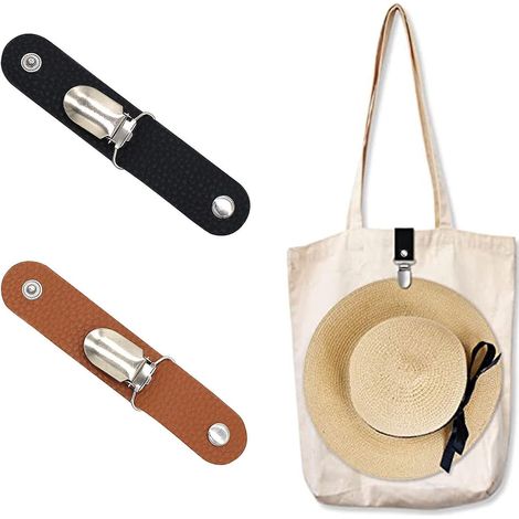 clips De Chapeau De Voyage, Paquet De 2 Clips De Chapeau De Voyage, Clips De Chapeau De Voyage Magntiques, Clips De Chapeau De Voyage, Clips De Ch (1/5)
