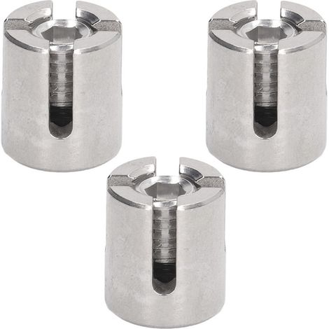 Bridage de Câble M10 Inox 316, Lot de 10 Pinces Croisées pour Garde-Corps, Fixation pour Câble 3mm et Moins (1/5)