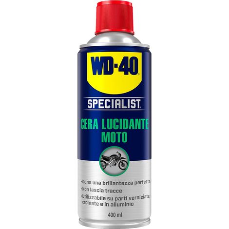 WD40 Specialist Moto Spray Cera Lucidante 400 ml Spray WD40 (1/5)
