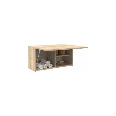 Armoire murale de bain chêne sonoma 60x25x30 bois ingénierie (1/5)