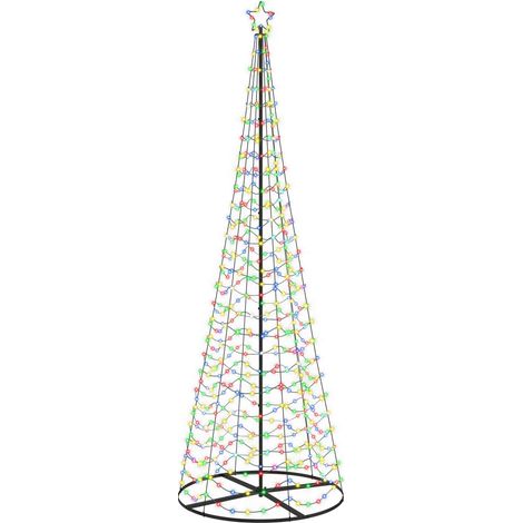 Árbol de Navidad LED en espiral con base EKENAS 300 cm 475 LED vidaXL