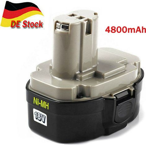 18V 4.8Ah Ni-MH Ersatz für Makita Batterie PA18 1822 1823 1834 1835 192826-5 192827-3 192829-9 193159-1 193140-2 193102-0 43 34D 4D 5026DA 5036DA 5046DA 6343D 6347D 8390D 8391D (1/5)