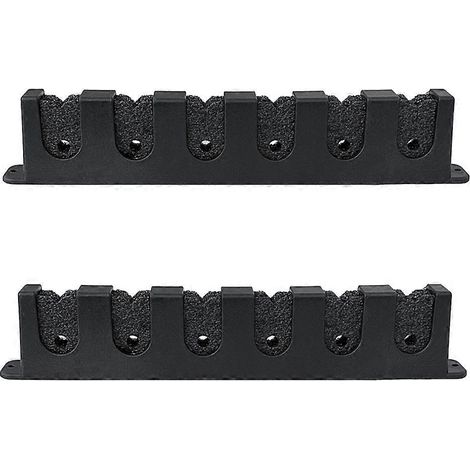 Support horizontal pour cannes à pêche, support de canne, fixation murale modulaire pour garage (6 cannes) (1/5)