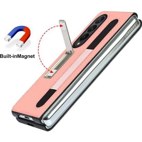 Étui Téléphone Anti-chute Compatible Téléphone Samsung Galaxy Z Fold 3 5G Or Rose (1/2)