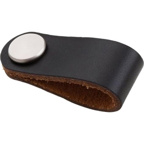Poignées de tiroir en cuir souple, boutons porte d'armoire (1/5)