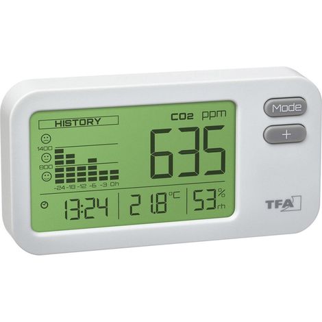 TFA-Dostmann AIRCO2NTROL COACH detector de gas Monóxido de carbono (CO)