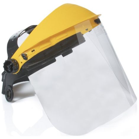 Pantalla facial transparente con visor SAFETOP Facy  Amarillo