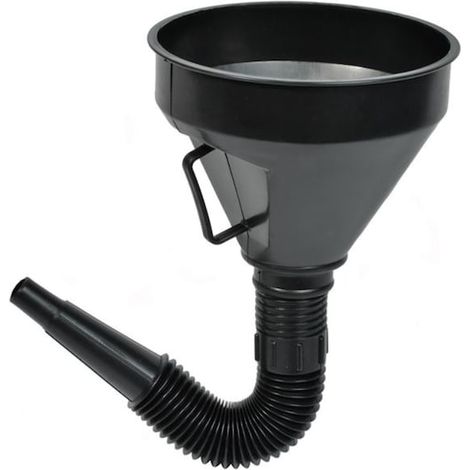 Imbuto per auto, per olio e benzina, Boutique Store ®, lunghezza tubo 24 cm, rete filtrante per impedire l'ingresso di impurità (1/3)