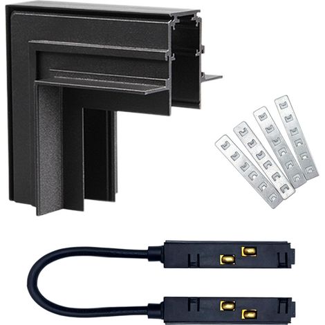 Kit Connettore Angolare e Snodabile Binari magnetici Incasso tra parete soffitto (1/5)