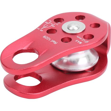 Poulie fixe en aluminium 20KN pour travaux en hauteur et escalade technique (1/5)
