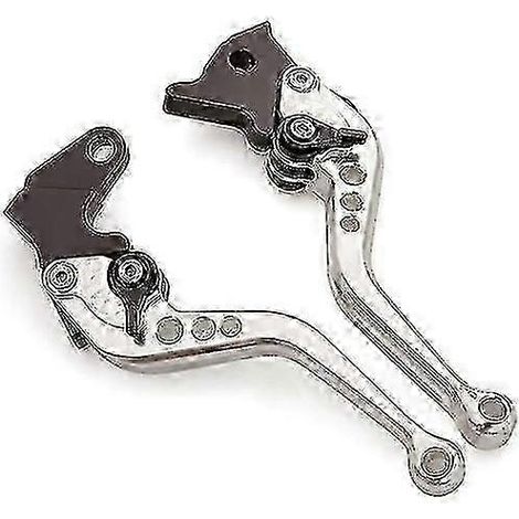 Leviers de frein et d'embrayage 3D uniques pour moto Honda CBR900RR CBR900RR 1993-1999, accessoires de poignée de frein pour moto (court, argenté) (1/5)