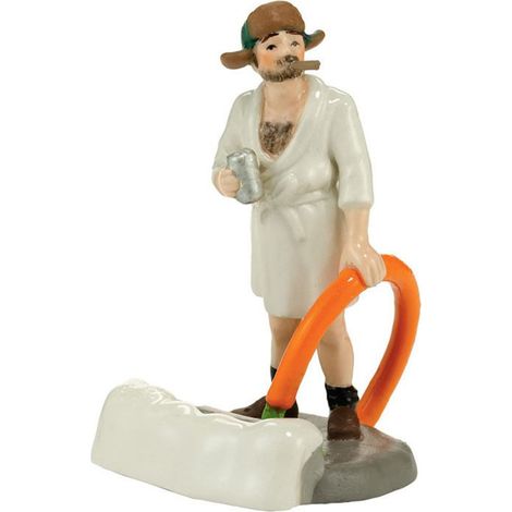 Dekorative Weihnachtspuppenfigur aus Kunstharz, niedliches Aussehen und feine Verarbeitung, verschönert die Atmosphäre von Haus und Garten (W263-07) (1/4)