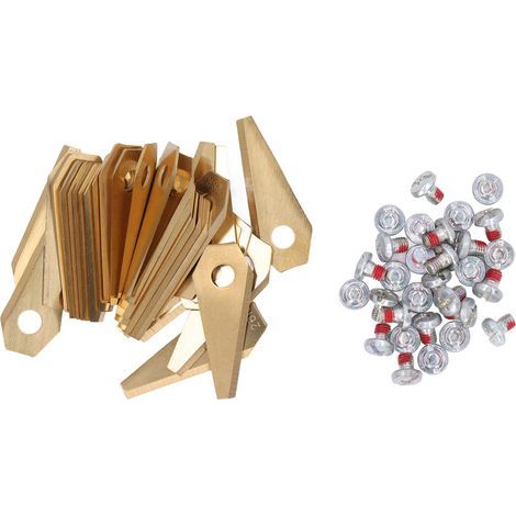 Titanium robotic lawnmower blades, 30 pieces, robust and practical, replacement for Bosch Indego robotic lawnmowers (1/5)