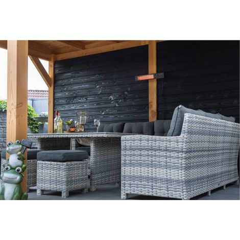 Chauffage mural Fortuna 1500 W Or rose Noir vidaXL949978 (1/5)