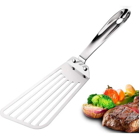 Tourne-poisson - Lame Flexible Fendue En Acier Inoxydable - Pour Poisson Grillé Ou Frit - 1 Pièce (1/5)