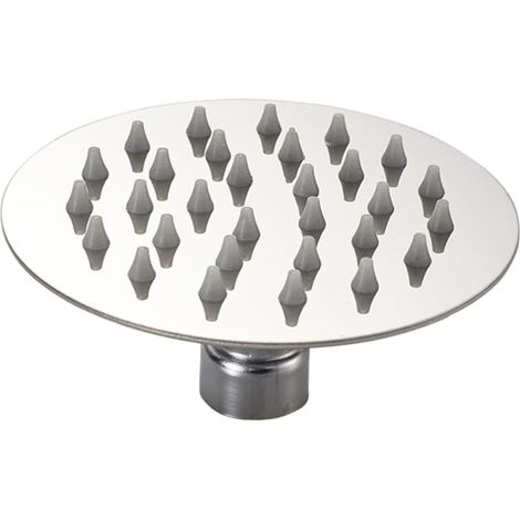 Pommeau De Douche Rond Acier Inoxydable à Effet Pluie Conception Ultra-mince Réglable à Degrés Facile à Installer Pour Salle De Bain (1/5)