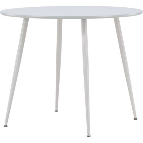 Table à Manger Design "Plaza" 100cm Gris (1/5)