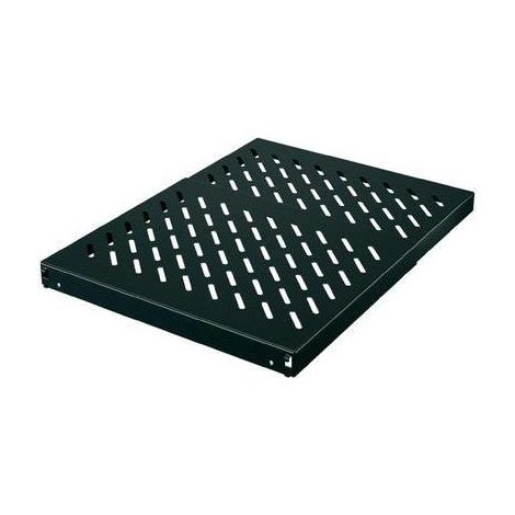 Mrittal Étagère de rack noire acier 1U 484mm (1/3)