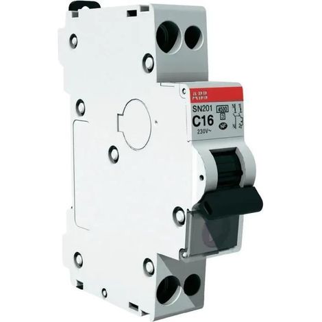 Interruttore bipolare abb 4 5 kA 18 mm compatto