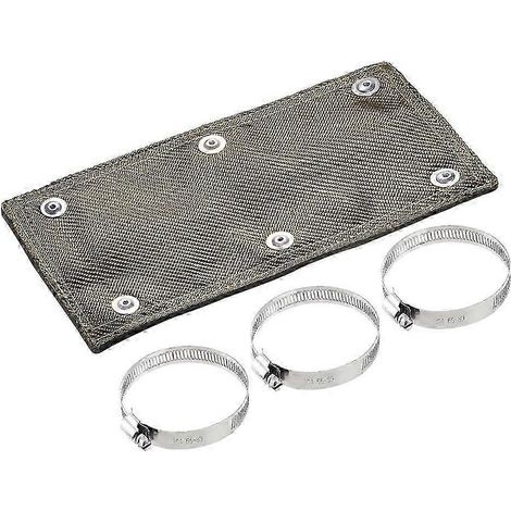 Protection thermique en titane pour tuyau d'échappement 6 x 12 pouces, protection thermique jusqu'à 1350 °F, protège le QAQ (1/5)