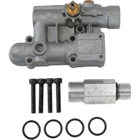 Kit collecteur pour nettoyeur haute pression 16031 08, en métal résistant à l'usure, robuste et lourd (1/5)