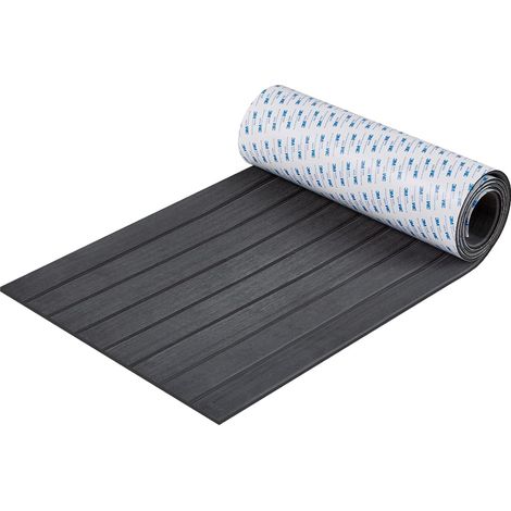 Bootsbodenbelag, EVA-Schaum-Deckbelag, 2400 x 450 x 6 mm, rutschfest, selbstklebend, große Fläche von 10.800 cm², Marineteppich für Boote, Yachten, Pontons und Kajaks.