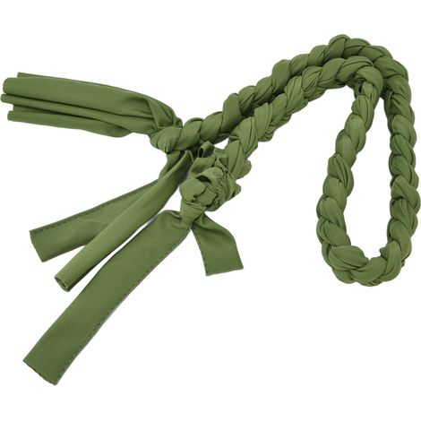 Corde tressée de protection pour queue de cheval anti-moustiques anti-mouches chaude, verte (1/5)