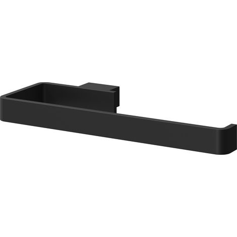 Colore Square Matt Black Wall Mounted Towel Ring (1/5)