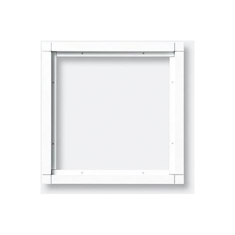 Siedlesohne Cornice combinata bianca alluminio 24x23,6x3,6 cm