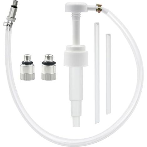 Pompe à huile de boîte d’engrenage pour unité inférieure pour bouteilles standard de quart, pivot métallique de 3/8 pouces, adaptateurs 8mm et 10mm (1/5)