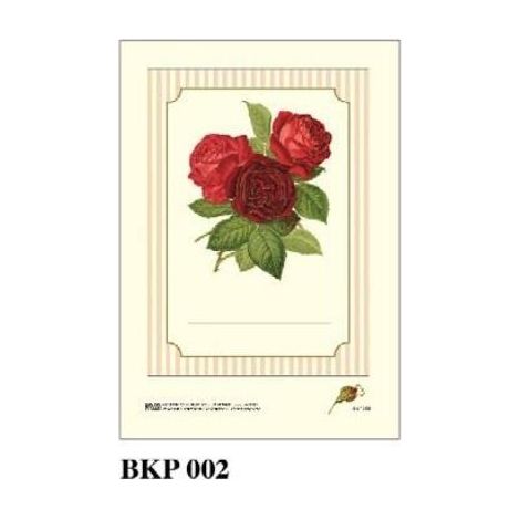 Adesivi decorativi BKP 002 Rosa 6 pezzi rossi