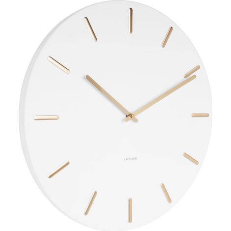 Horloge en métal Charme 45 cm Blanc
