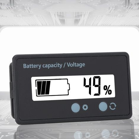 GY-6GS Moniteur de Batterie LCD Étanche 12-84V Indicateur de Capacité Affichage Blanc (1/5)