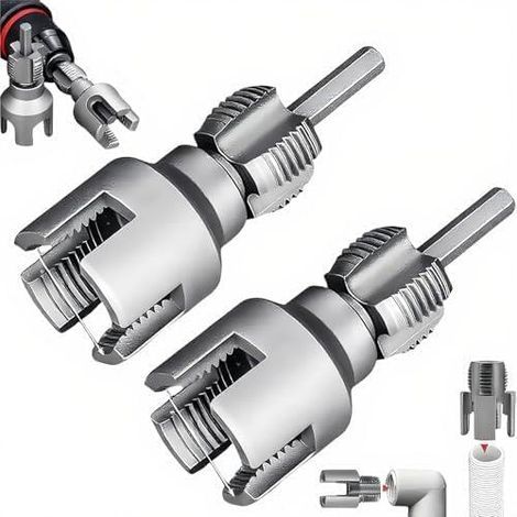 Jeu de tarauds pour tuyau, tarauds de 1/2" et 3/4", tarauds à tuyau, tarauds 1/2" 3/4" (1/5)