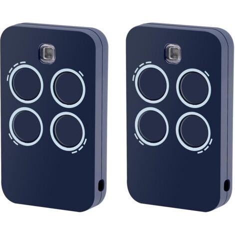 Confezione da 2 telecomandi sostitutivi per apriporta da garage a 4 canali, compatibili con Genius Echo TX4 RC 433 MHz