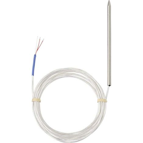 [GEBRAUCHT] B-Ware TRU COMPONENTS Temperaturfühler Widerstandssensor PT100 Kabel Edelstahl (1/2)