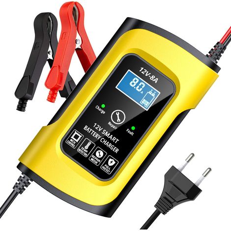 Chargeur 12 V 8 A « Édition Jeunesse » pour SUV et motos – Chargeur universel entièrement intelligent pour batteries au plomb-acide (1/5)