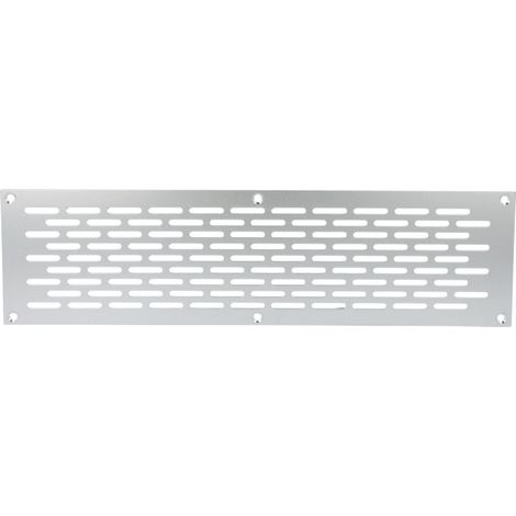 Aluminium Lochblech 150x80mm F1 Lüftungsgitter Lochung 20x3mm silber eloxiert