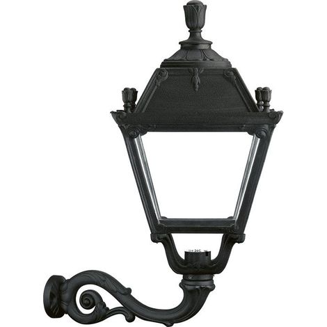 Classic Wall Bracket CITY INDURA IP55 E27 70W Nero (1/3)