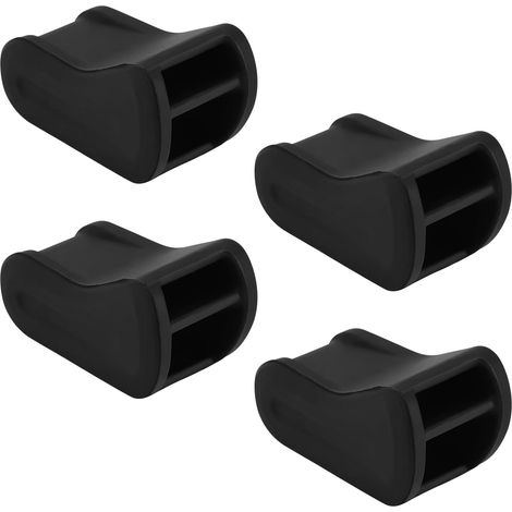 4pcs Adaptateurs de Désodorisant, Clips de Ventilation en Silicone Noir pour Purificateur d'Air de Voiture Clip de Sortie d'Air de Voiture Accessoires pour Voiture (Désodorisant Non Inclus) (1/5)
