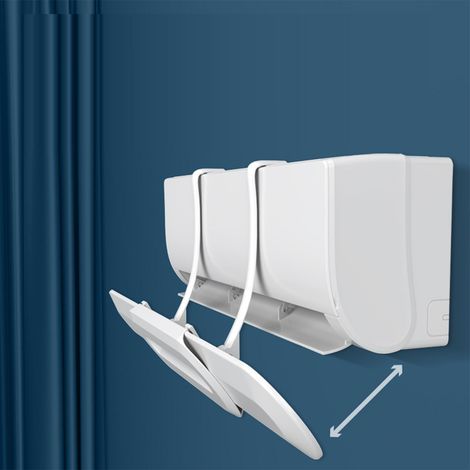 Nouveau type de déflecteur de vent pour climatiseur, anti-vent direct, domestique, bébé, post-partum, support mural de protection contre le vent pour climatiseur, housse coupe-vent, universel, petit c (1/5)
