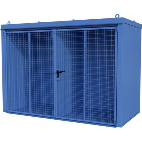 Bauer Südlohn Conteneur pour bouteilles de gaz GFC-B/W M4, peint, bleu clair