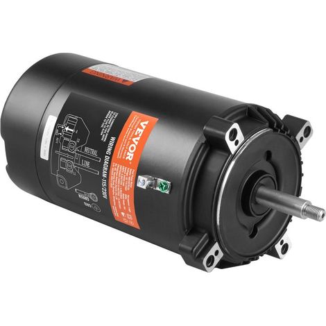 Moteur de Pompe de Piscine 1 CV 115/230 V Bride Ronde 56J 3450 tr/min Rotation CCW Remplacement (1/5)