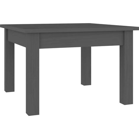 Maison Exclusive - Couchtisch Grau 45x45x30 cm Massivholz Kiefer (1/5)