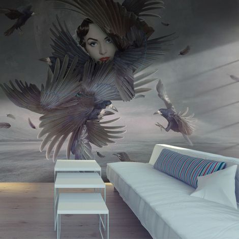 Papier Peint "Couverte de Plumes" 154 x 200 cm (1/2)