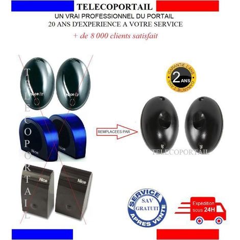 Jeu de photocellules - Compatible NICE BF FE FK - Portée 10 m - 12–26 V AC/DC - Extérieur (1/3)